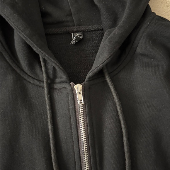 Women’s Black Zip-Up Hoodie - Picture 5 of 8
